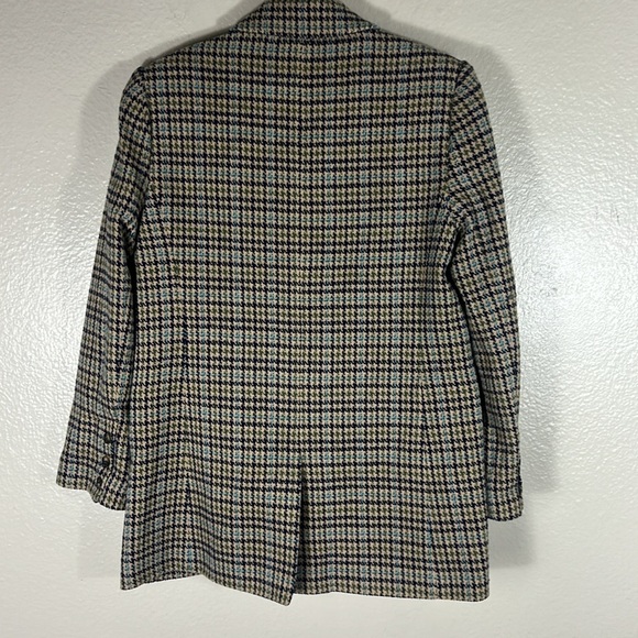 L’AGENCE Aimee Tweed Houndstooth Boyfriend Blazer - Picture 9 of 9